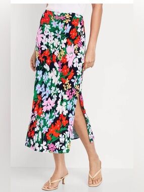 Old Navy Floral Midi Skirt